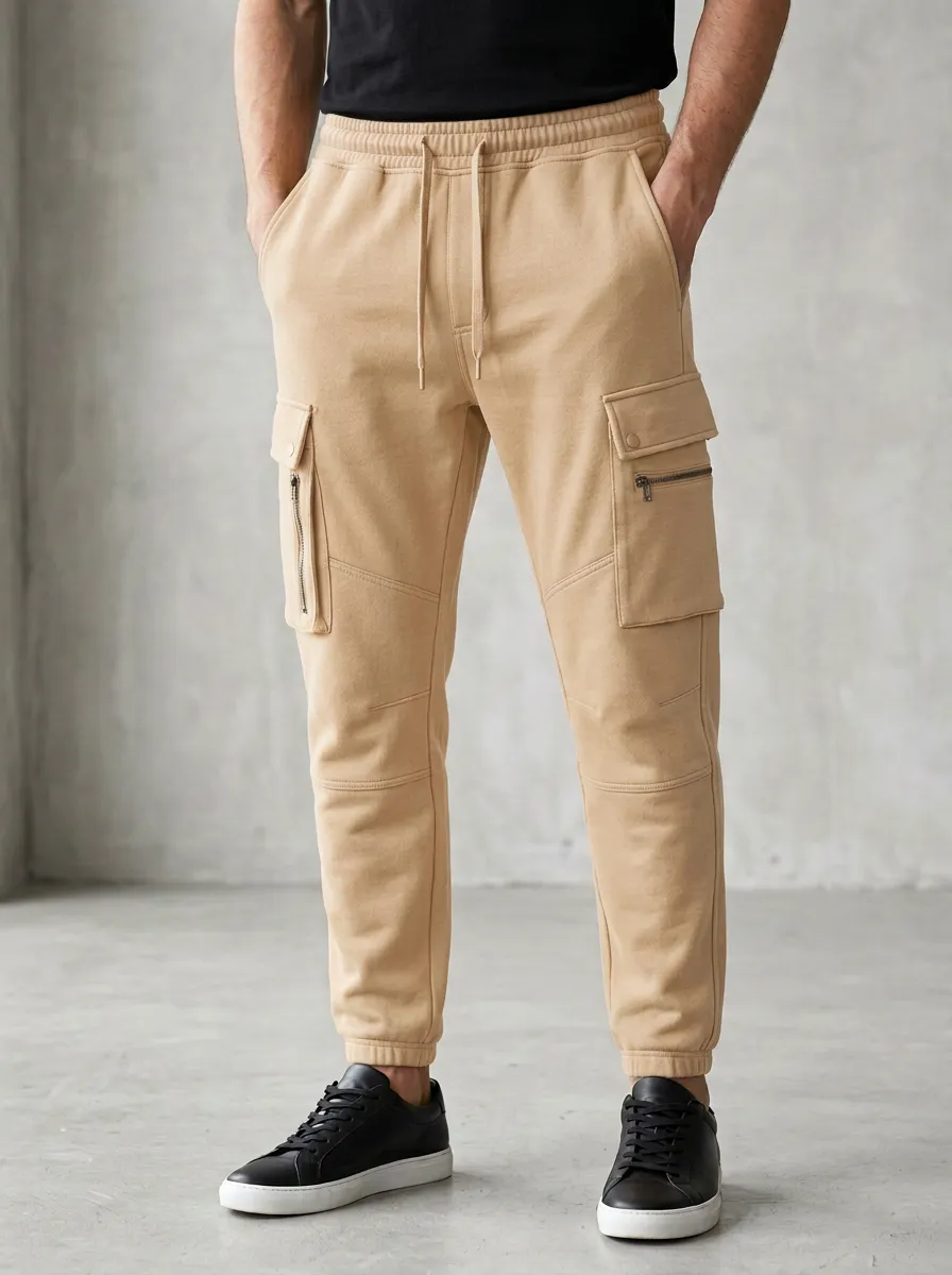 Weekend Graphic Print Street Look Men's Cargo Jogger Pants