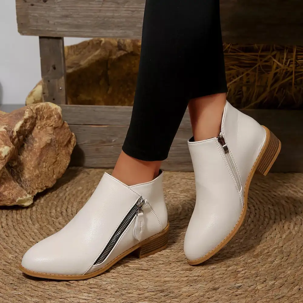 Block Heel Ankle Boots