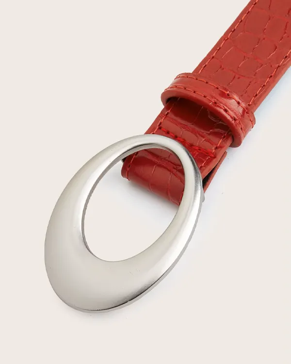 Classic Oval Buckle Women's Belt