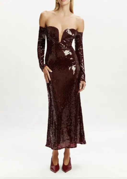 Sequin Midi Dress