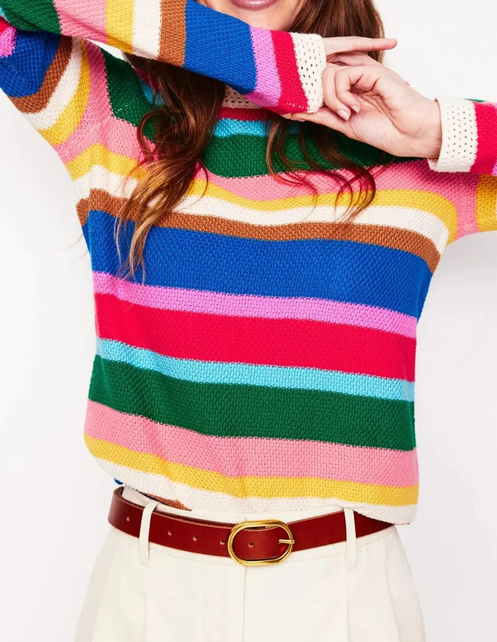 Callie Crochet Trim Sweater