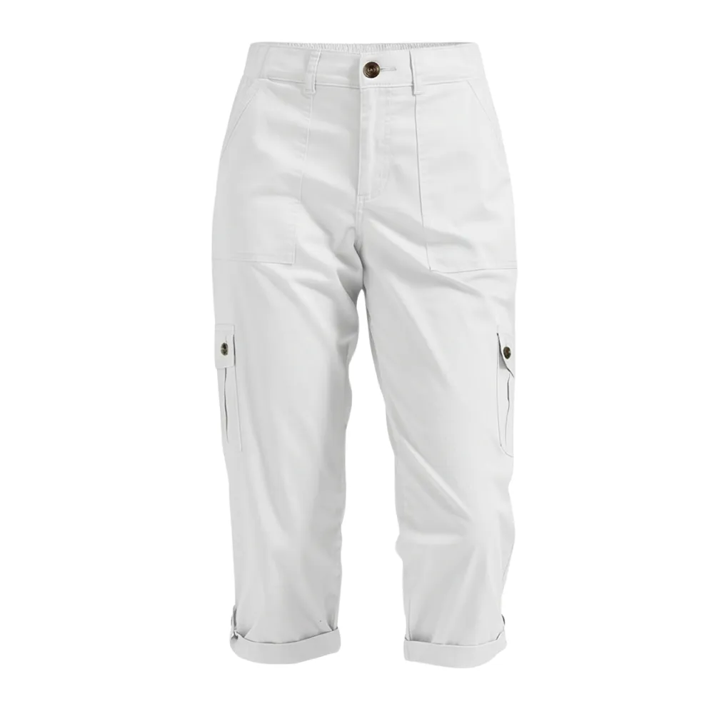 Comfortable Stretch Capri with Pockets Pants