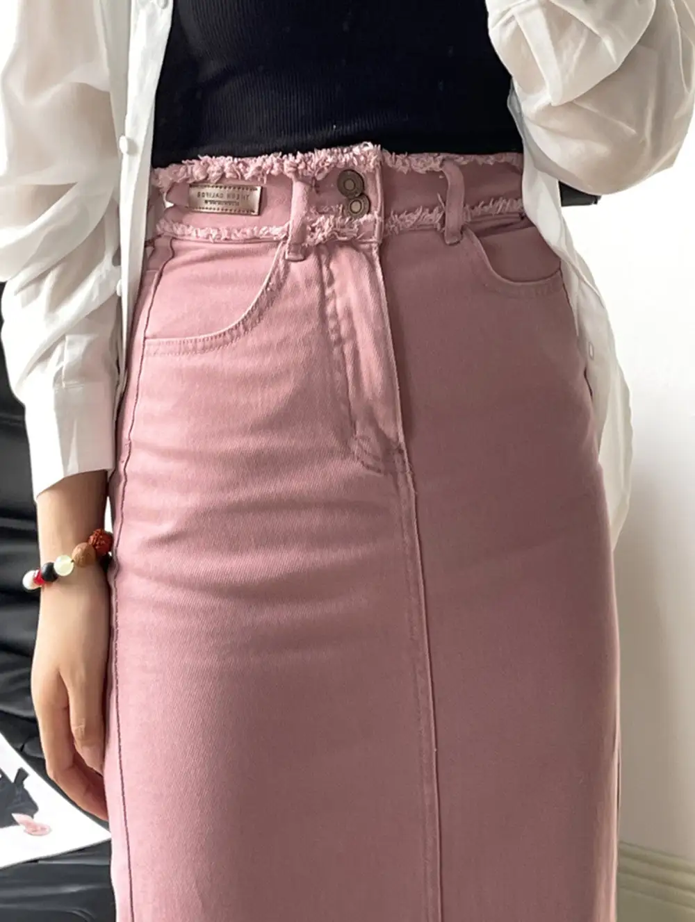 Slit Midi Skirt