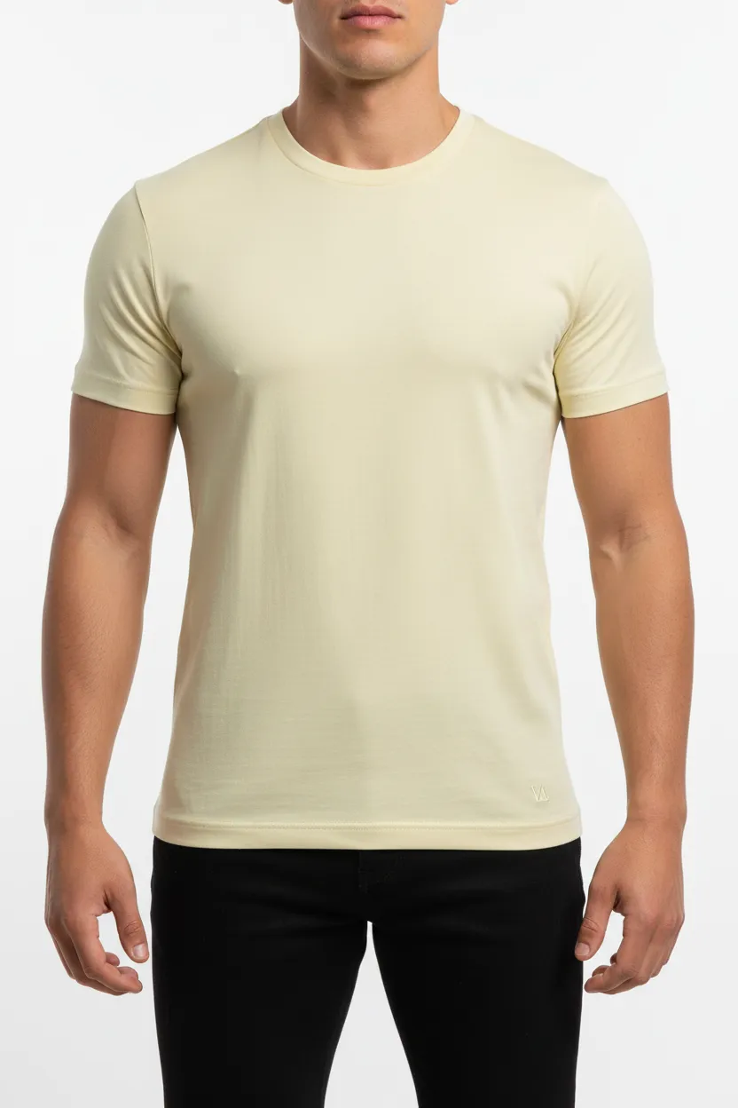 Modern Round Neck Crew Neck Cotton T-Shirt