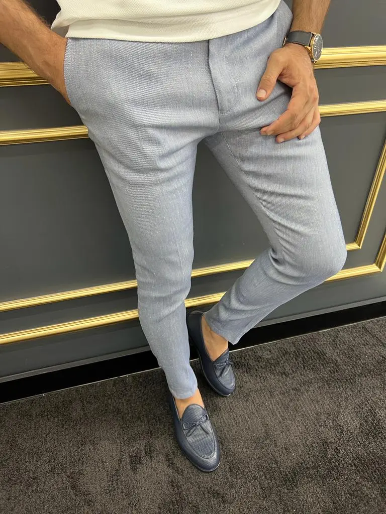 Streamlined Slim Fit Refined Tailored Trousers