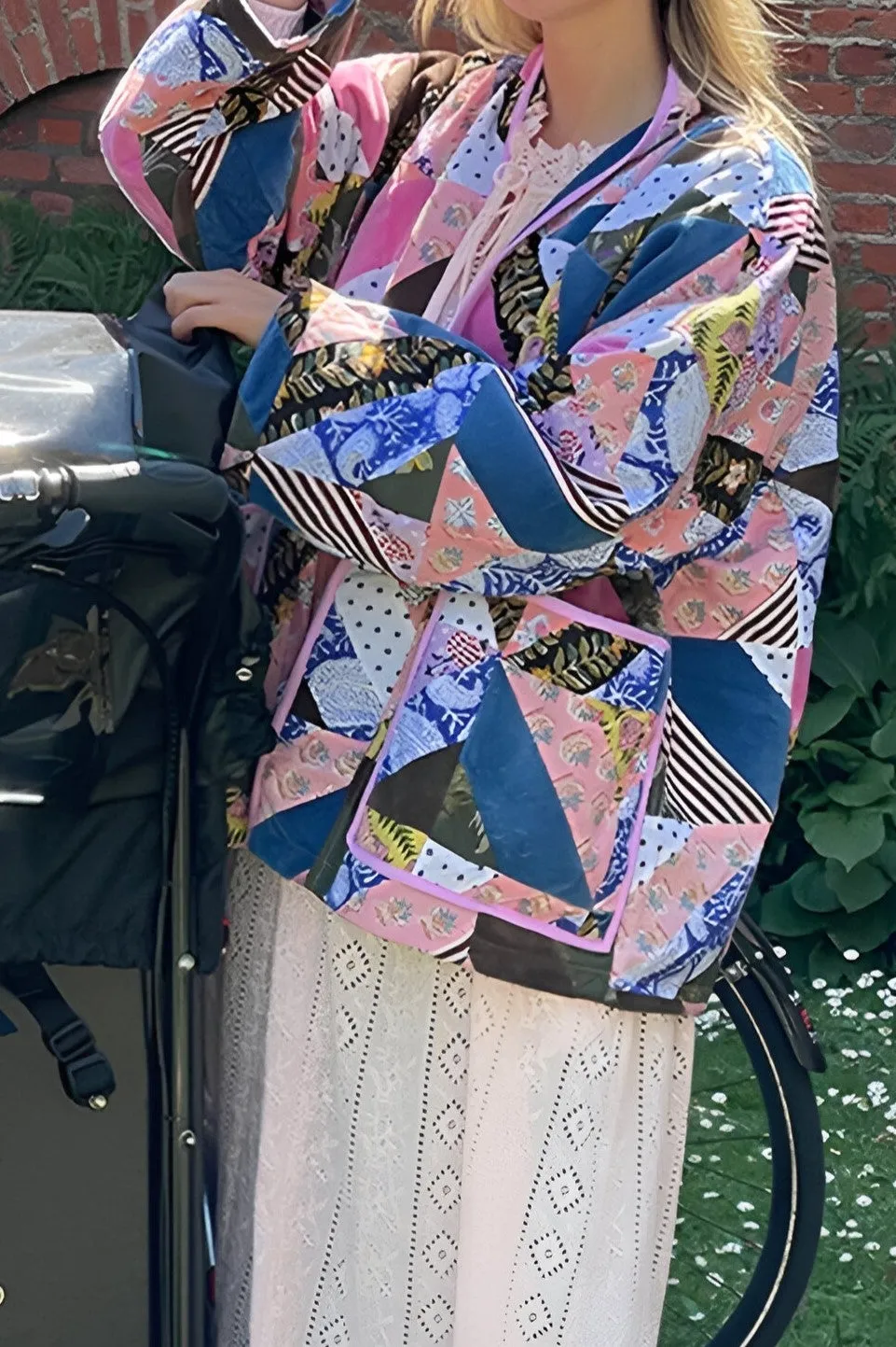 Geometric Long Cozy Jacket