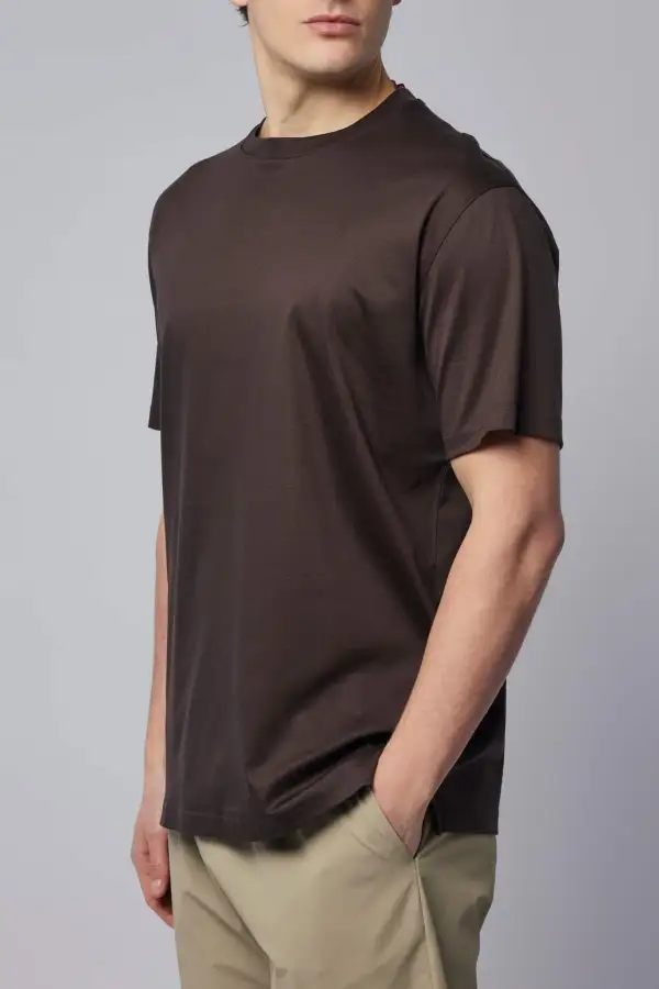 Mercerized Crewneck T Shirt