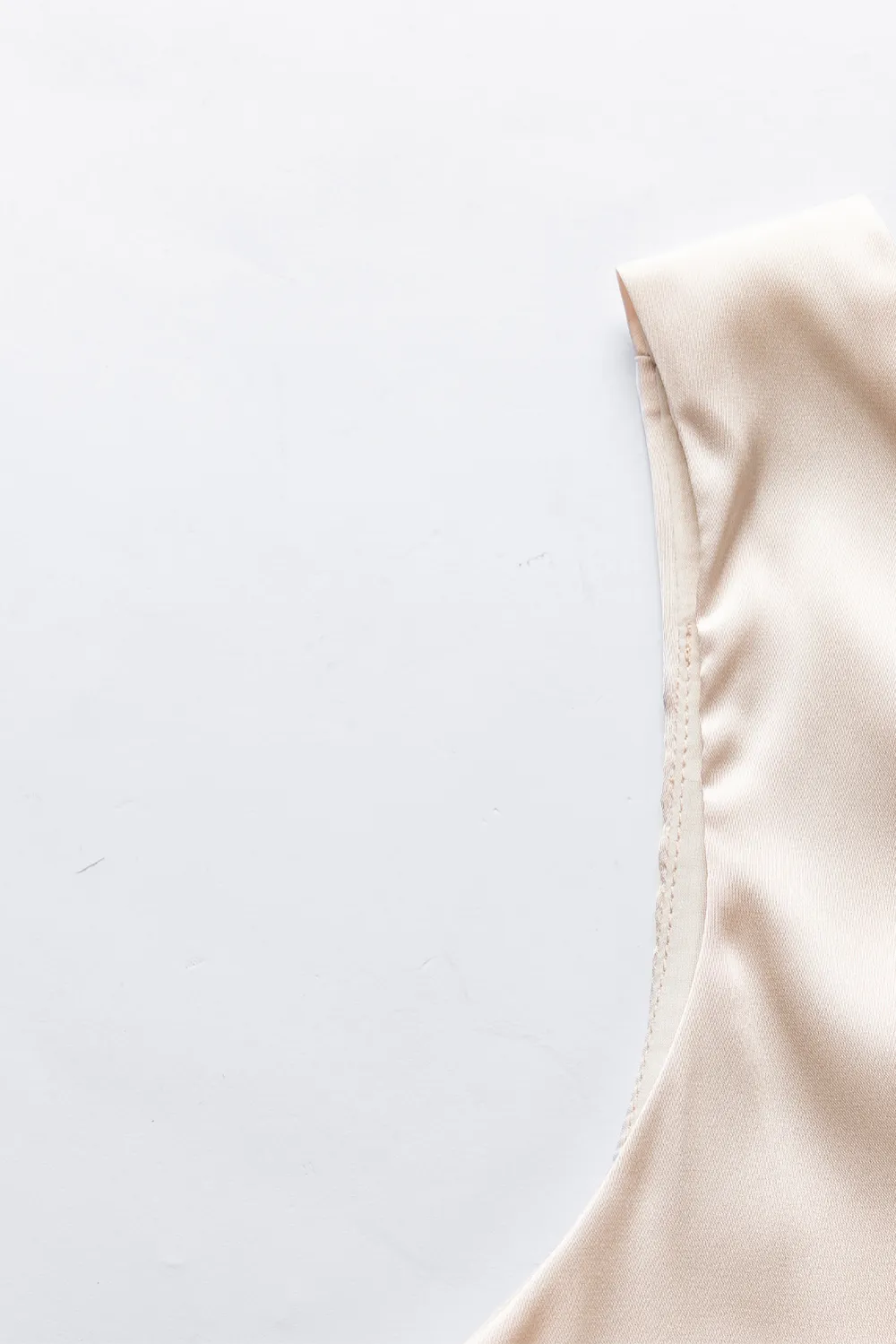 Apricot Deep V Neck Loose Tank Top