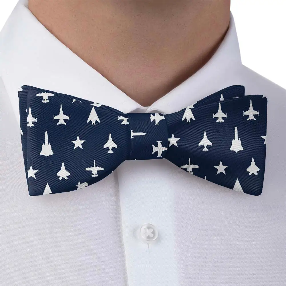 Jets Pattern Bow Tie