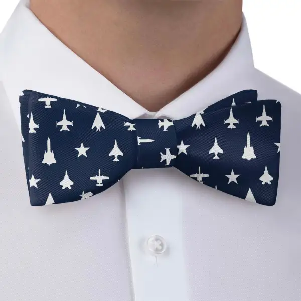 Jets Pattern Bow Tie