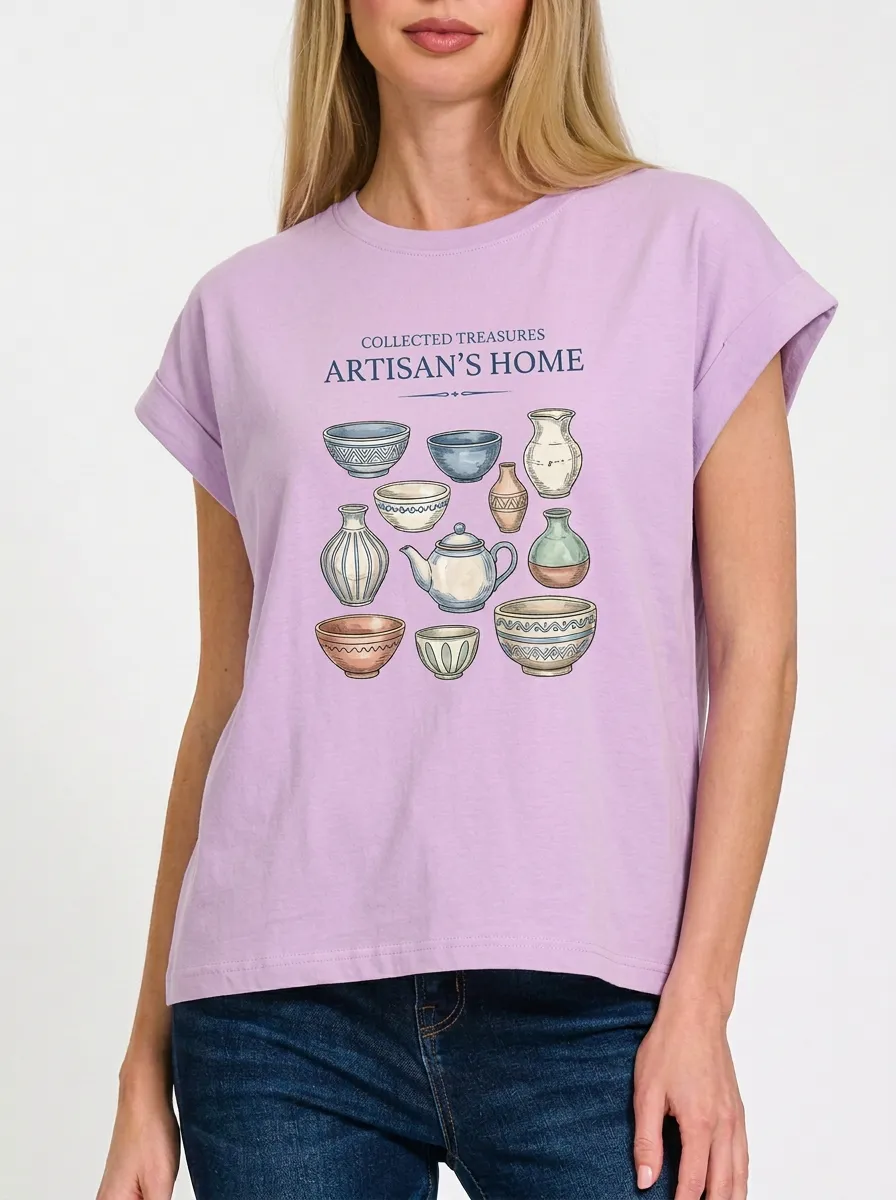 Women's Pottery Lover Artisan Home Ceramic Graphic T-Shirt