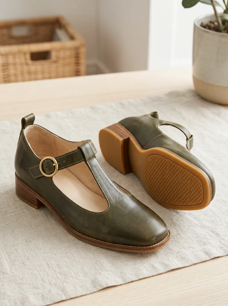 Women's Vintage Style T-Strap Mary Jane Shoes