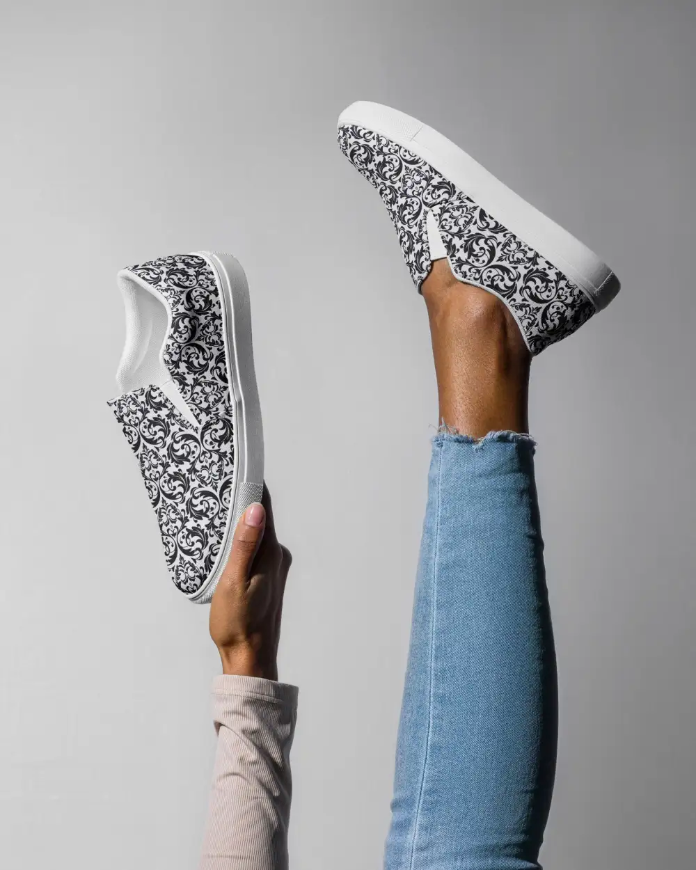 Royal Damask Slip On Shoes