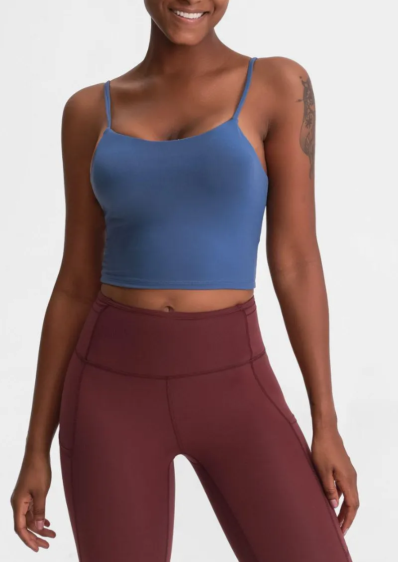 Refined Scoop-Neck Sports Cami