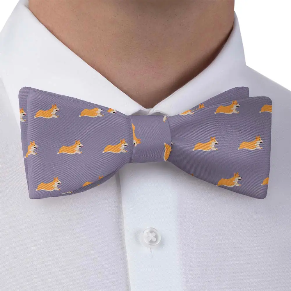 Corgi Pattern Bow Tie