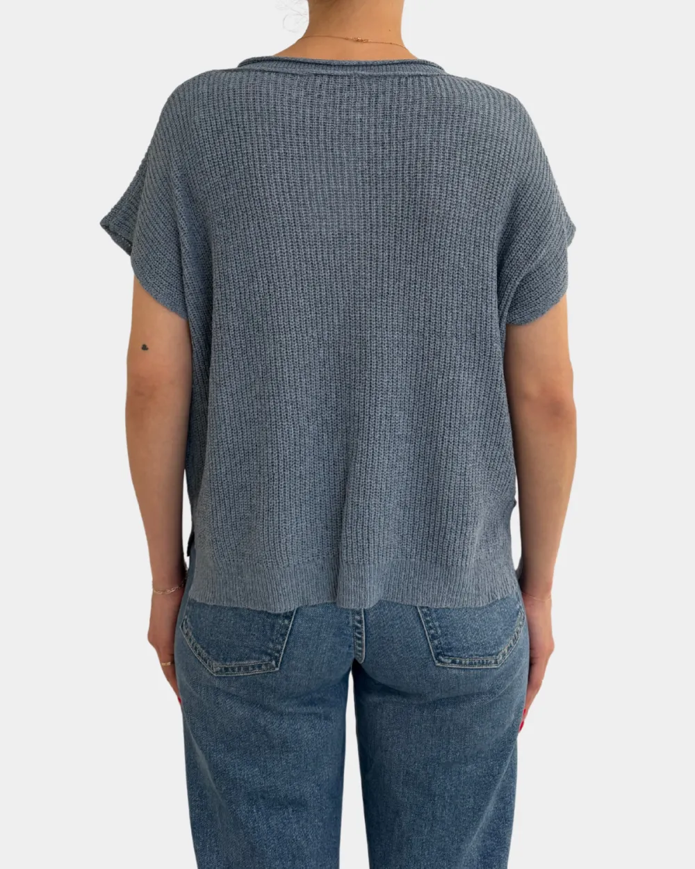 Soft Short Sleeve Sweater Top