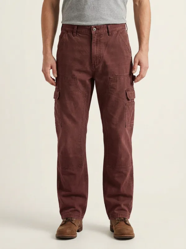 Men's Relaxed Canvas Practical Utility Cargo Pants