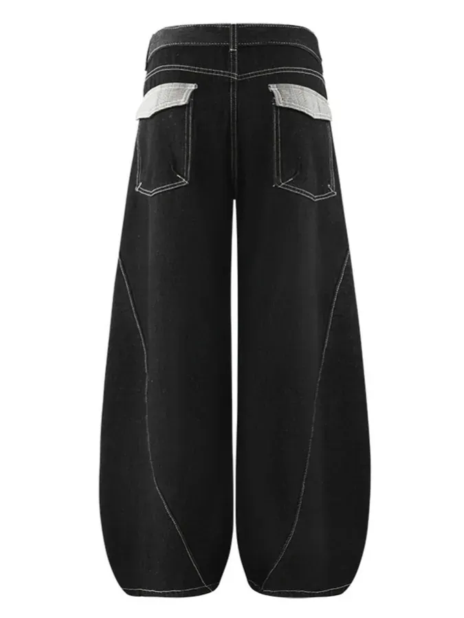 Hip-Hop Deconstructed Patchwork Slash Jeans