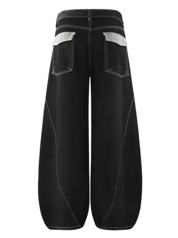 Hip-Hop Deconstructed Patchwork Slash Jeans