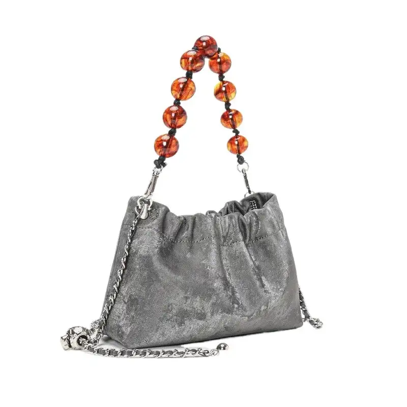 Heritage Collection: Vintage Multi-Pocket Leather Shoulder Bag