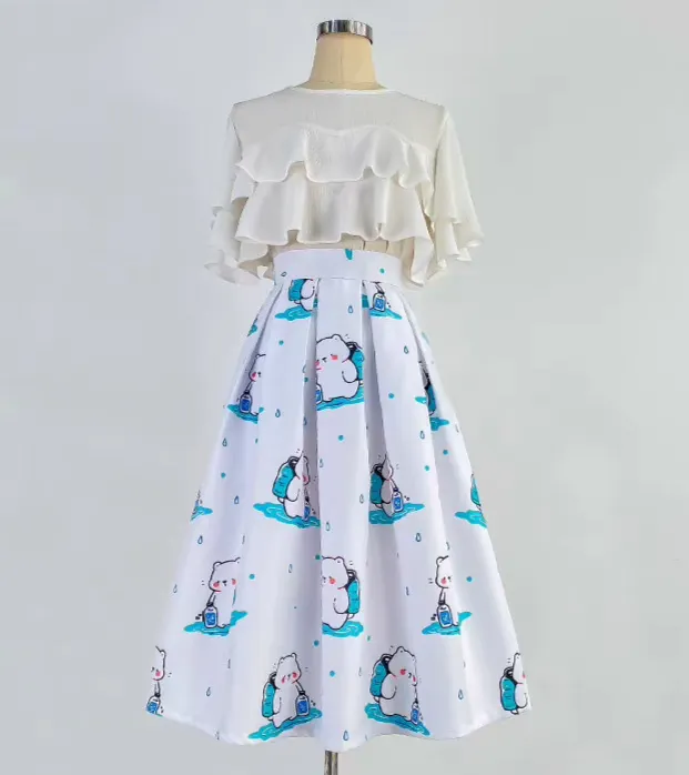 Bear Motif Skirt