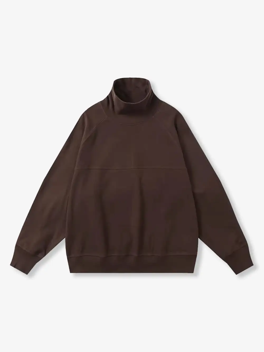 Plain Dralon High Neck Sweatshirt