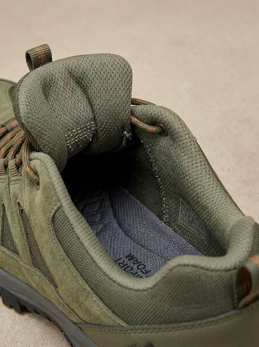Women's Suede Mesh Trekking Outdoor Work Shoes