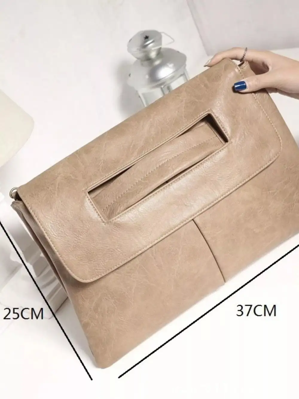 PU Leather Square Crossbody Bag