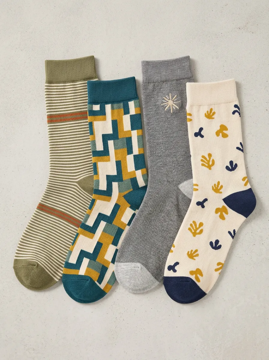 Women's Four Pair Casual Socks