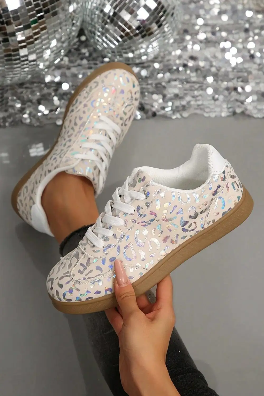 Active Leopard Print Sneakers