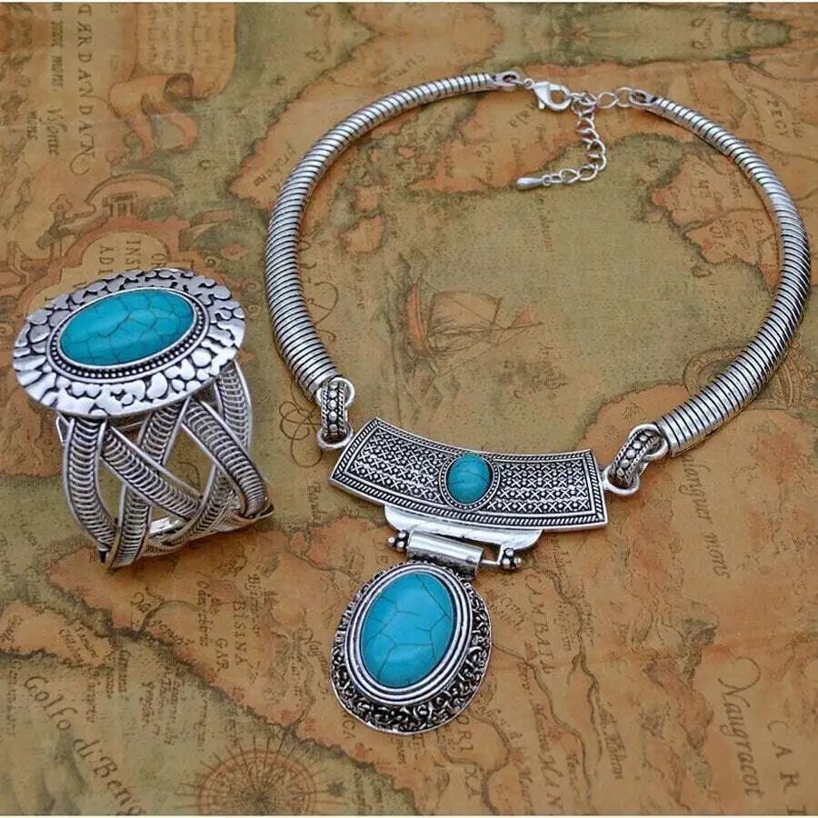 Ethnochic Necklace Earring Set