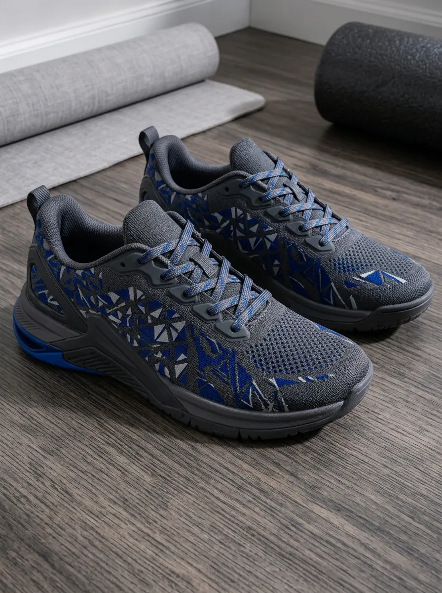 Women's Pulse Geometric Pattern Printed Sneakers