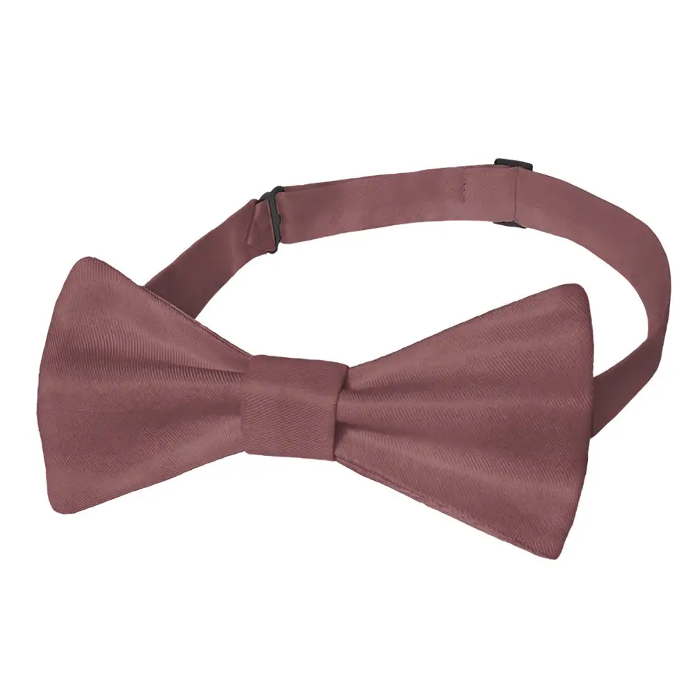 Playful Solid Motif Bow Tie