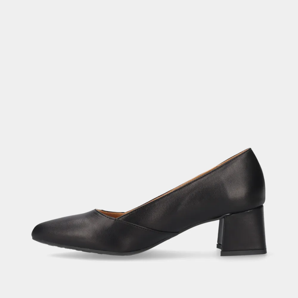 Refined Leather Comfort Pumps