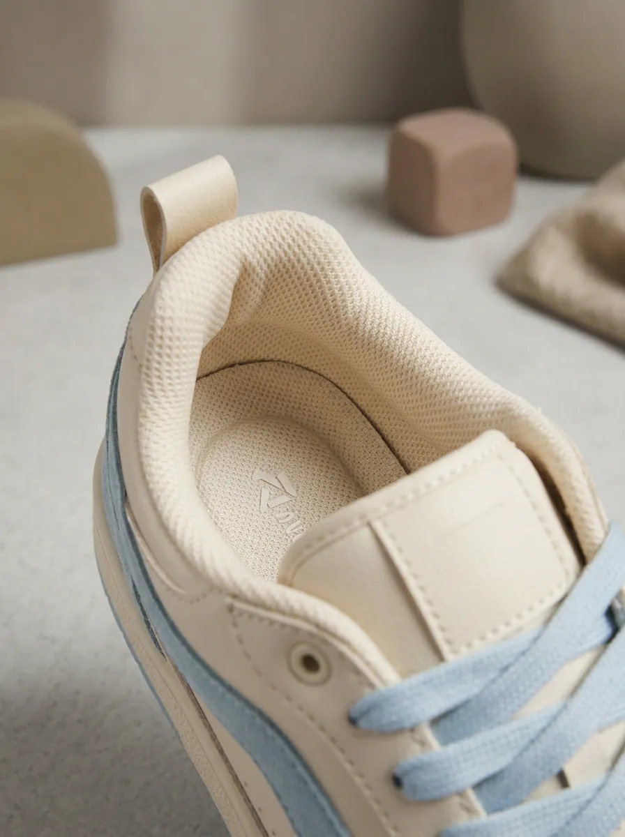Perforated Color-Block Women's Low-Top Skate Sneakers