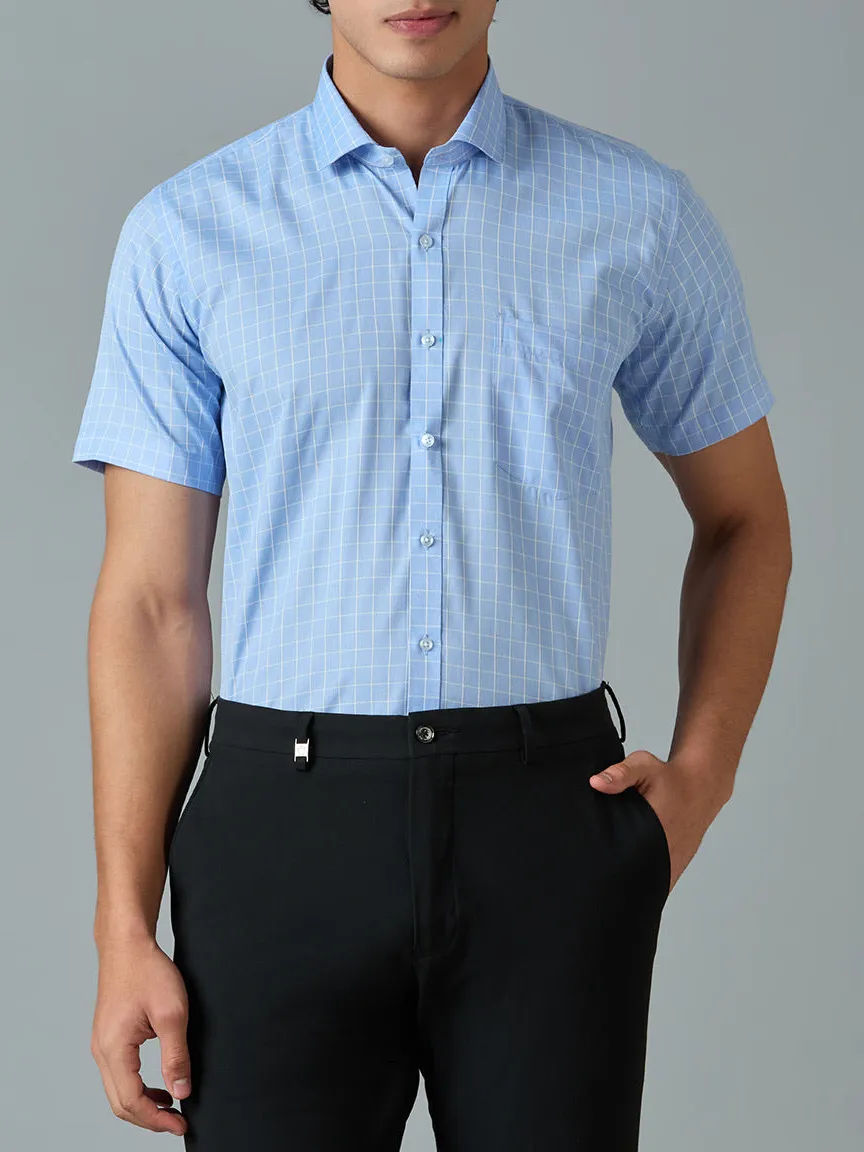 Modern Checked Half Sleeve Classic Men's Formal Shirt