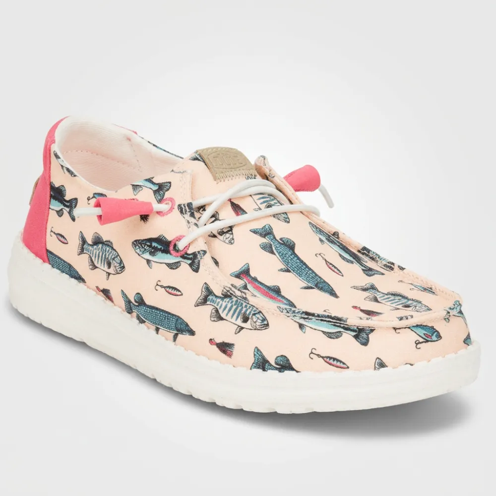 Wendy Fish Lure Printed Casual Slip On Shoes