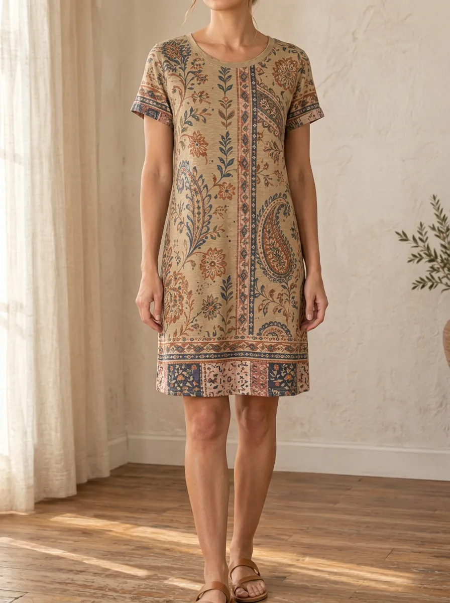 Women's Floral Print Shift Dress