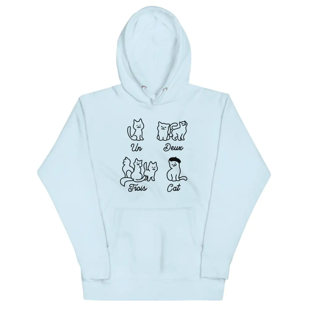 Un Deux Trois Cat Unisex Comfort Hoodie