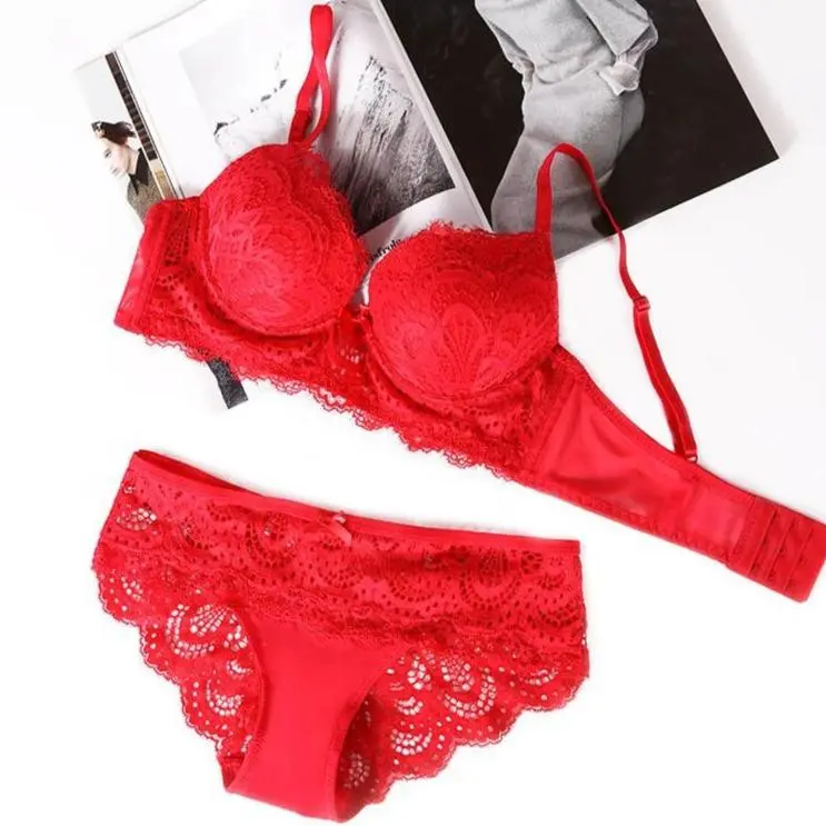 Adjustable Lace Bow Lingerie Set