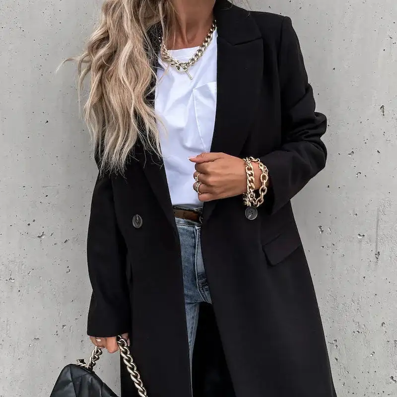 Classic Winter Coat With Lapels