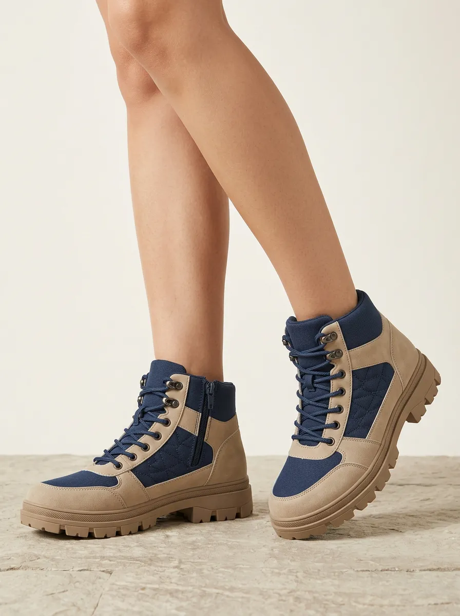 Summit Quilted Canvas Hiking Boots