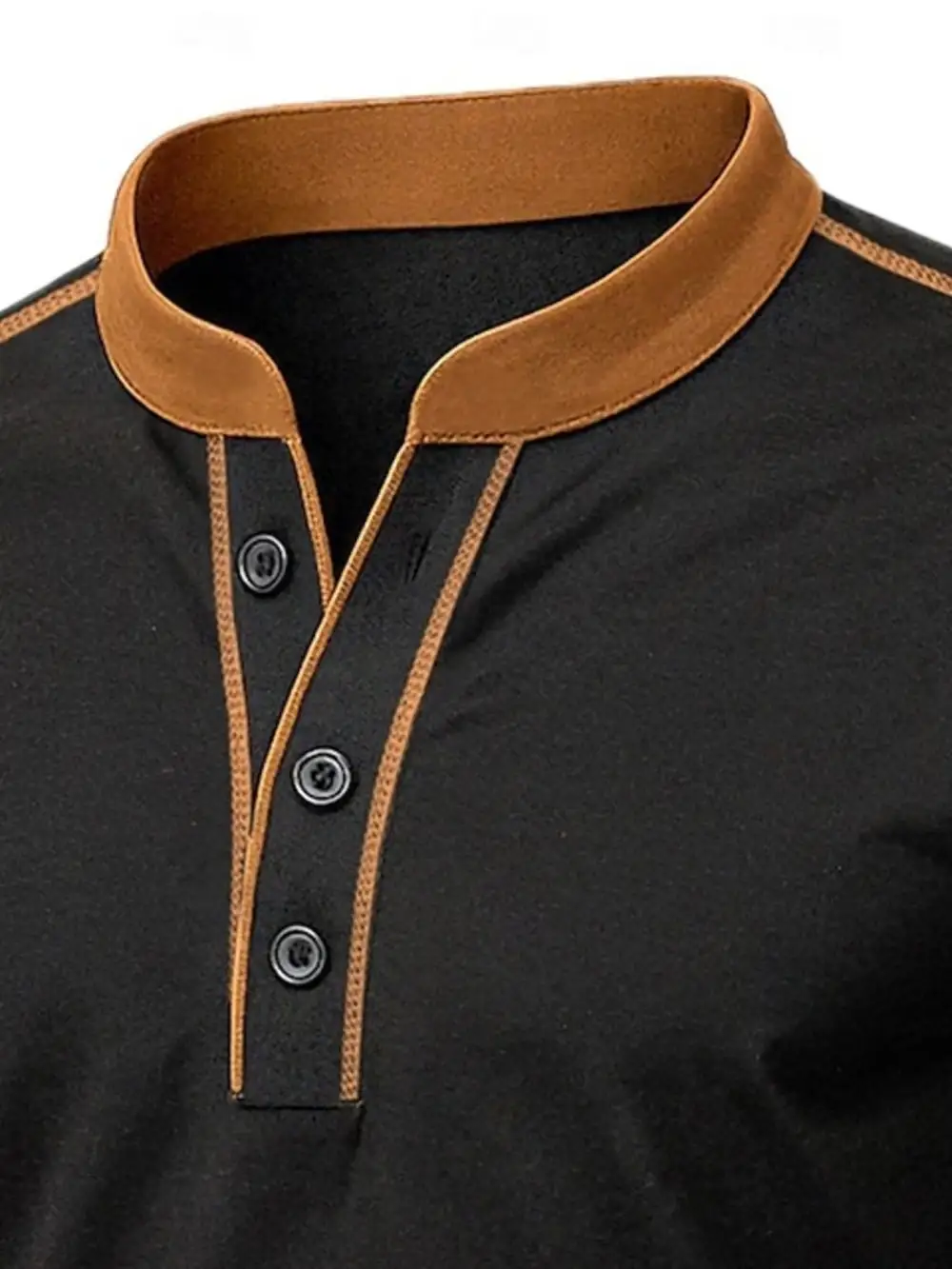 Casual Button-Detail Short-Sleeve T-Shirt