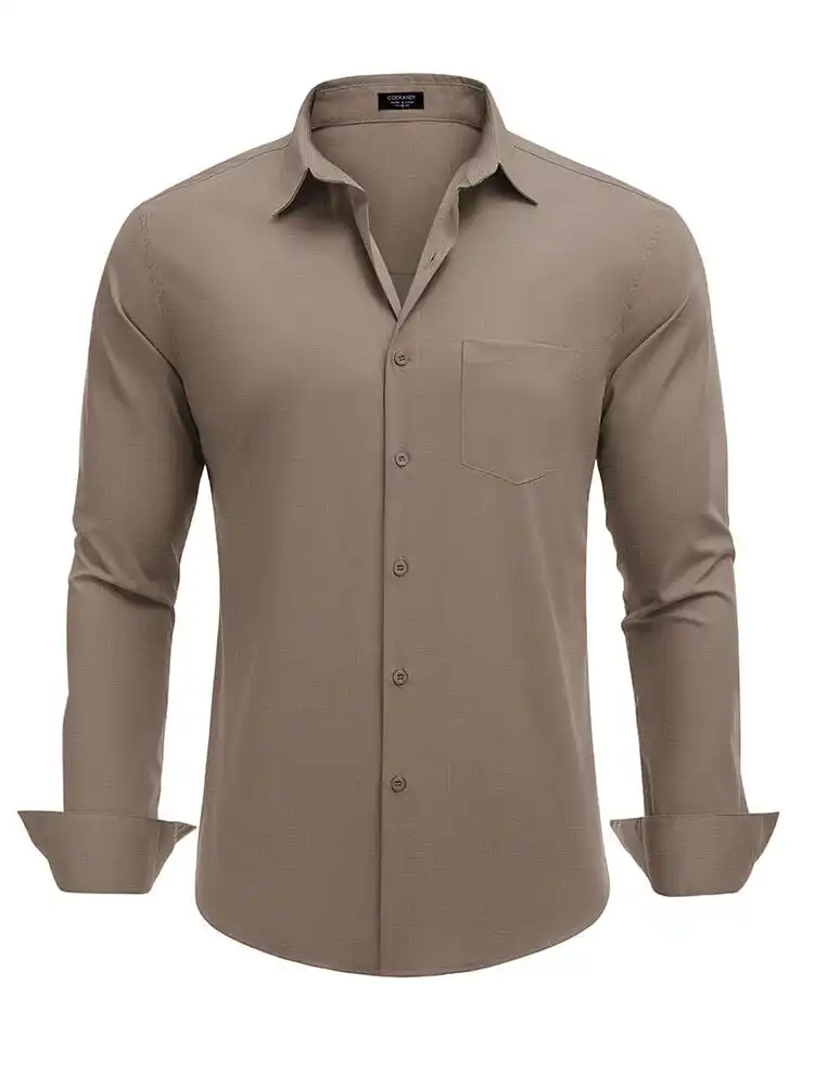 Ribbed Collar Casual Knit Polo Shirt