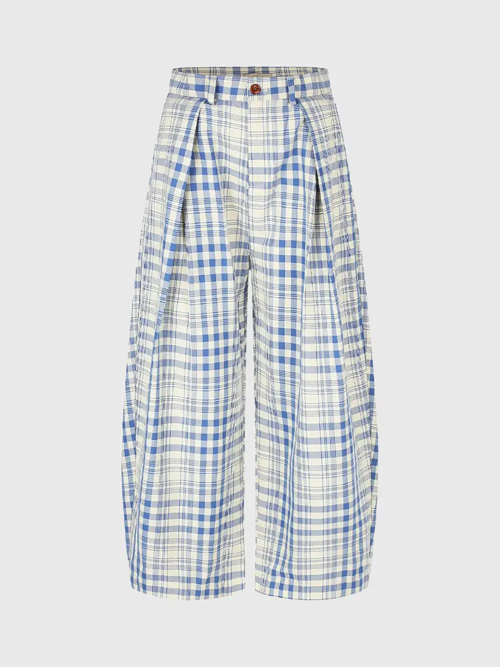 Utility-Inspired Plaid Pants