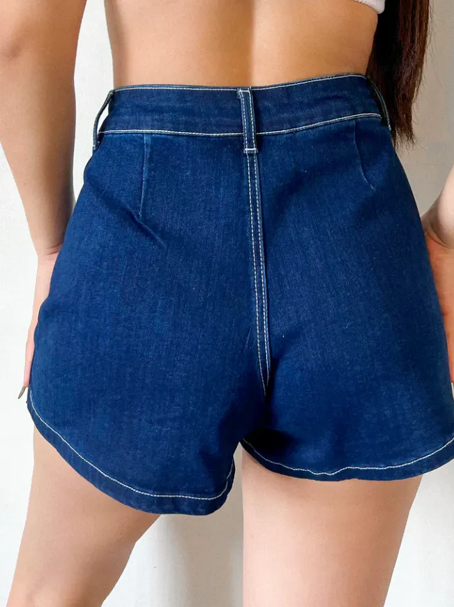 Dark Wash Denim Skirt