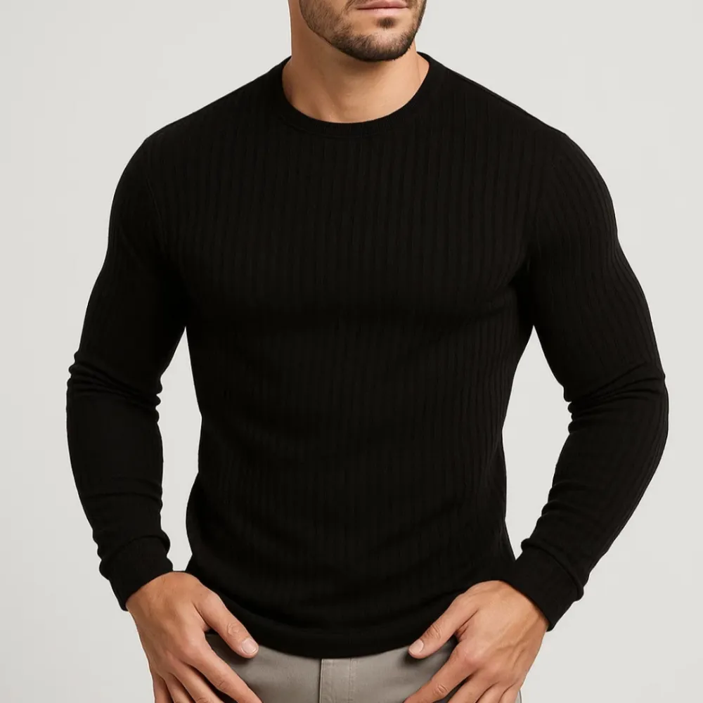 Knit Breathable Long Sleeve T-Shirt