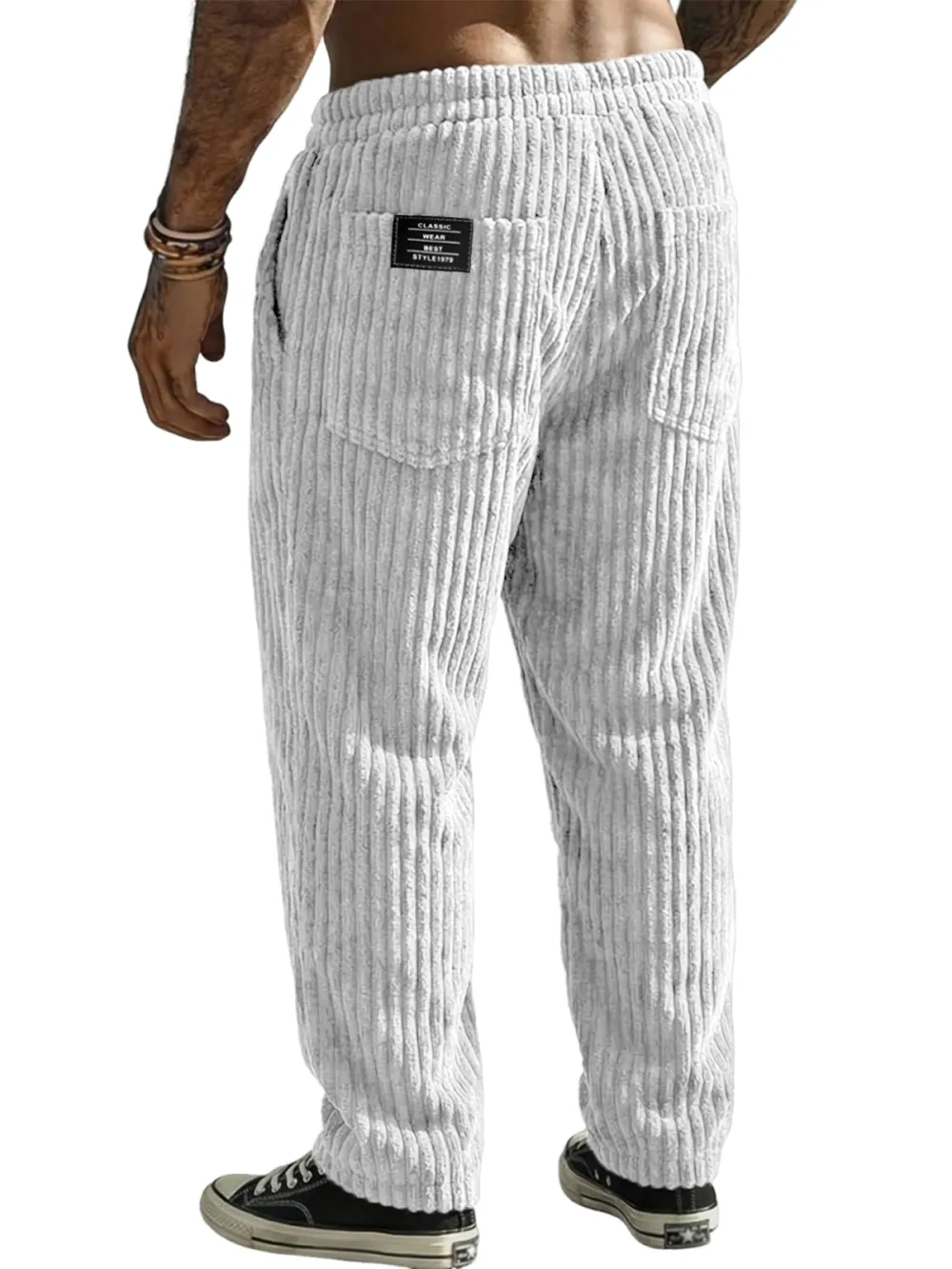 Corduroy Seamed Detail Trousers