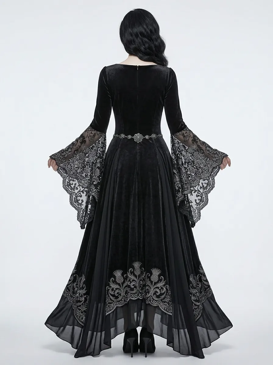 Dark Romantic Thistle Victorian Collection Women's Gothic Dress