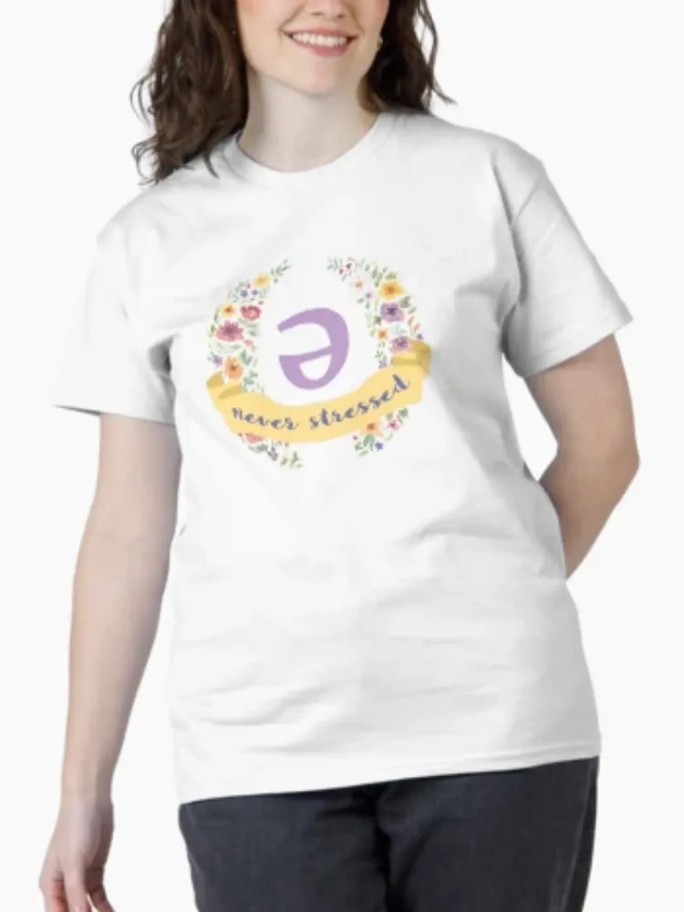Women's Creative Floral Short-Sleeved Round-neck T-Shirt